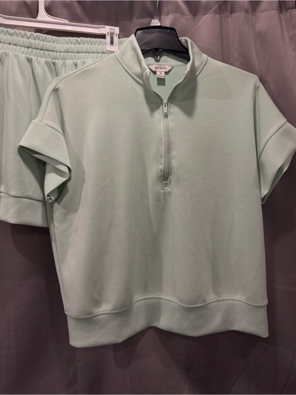 Rae Mode Mint Green short set new size L